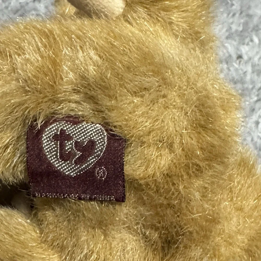 Ty Attic Treasures Pouncer Cat Plush Brown Furry Kitty 8